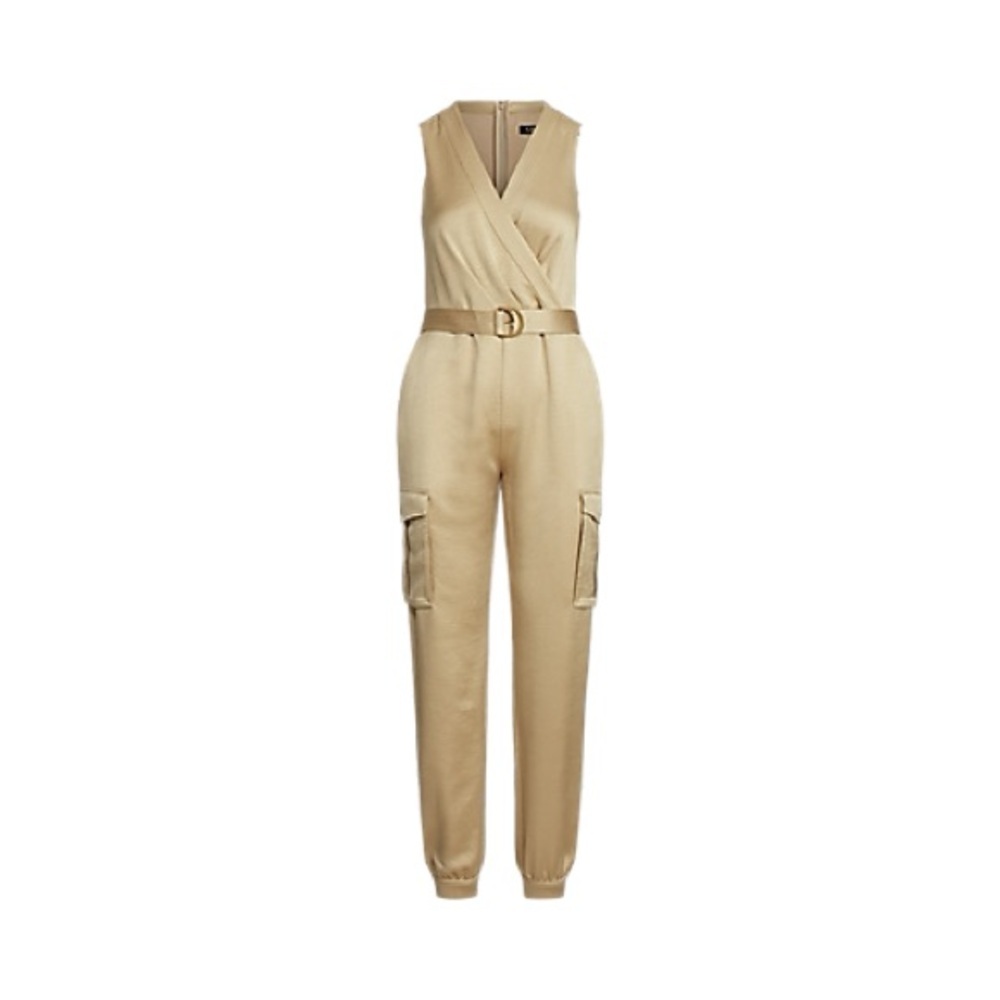 Lauren Ralph Lauren AUTHENTICATED
Satin Sleeveless Jumpsuit NWOT